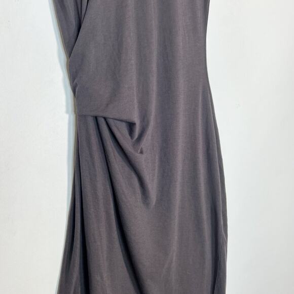 Front Row Shop Grey Twist-front Tee T-shirt Shirt Dress - Picture 10 of 12